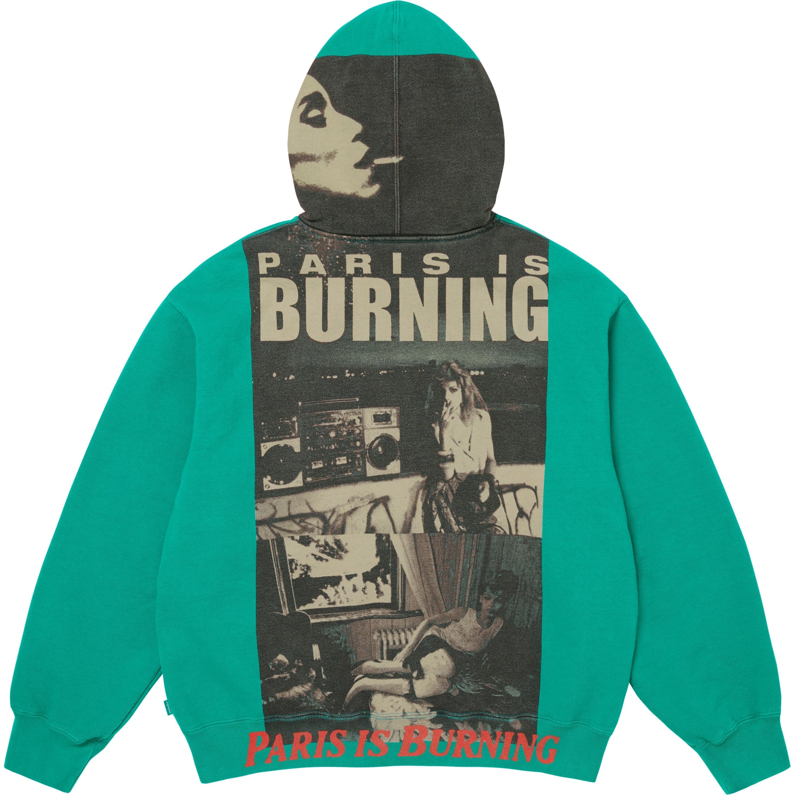 Paris Is Burning Zip Up Hooded Sweatshirt view 13